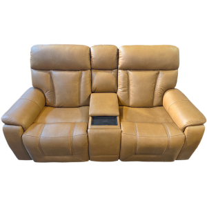 Fraser Immersive Audio Leather Console Loveseat (Triple Power w/ Speakers)