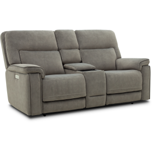 Cannes Immersive Audio Reclining Console Loveseat (Triple Power w/ Speakers)