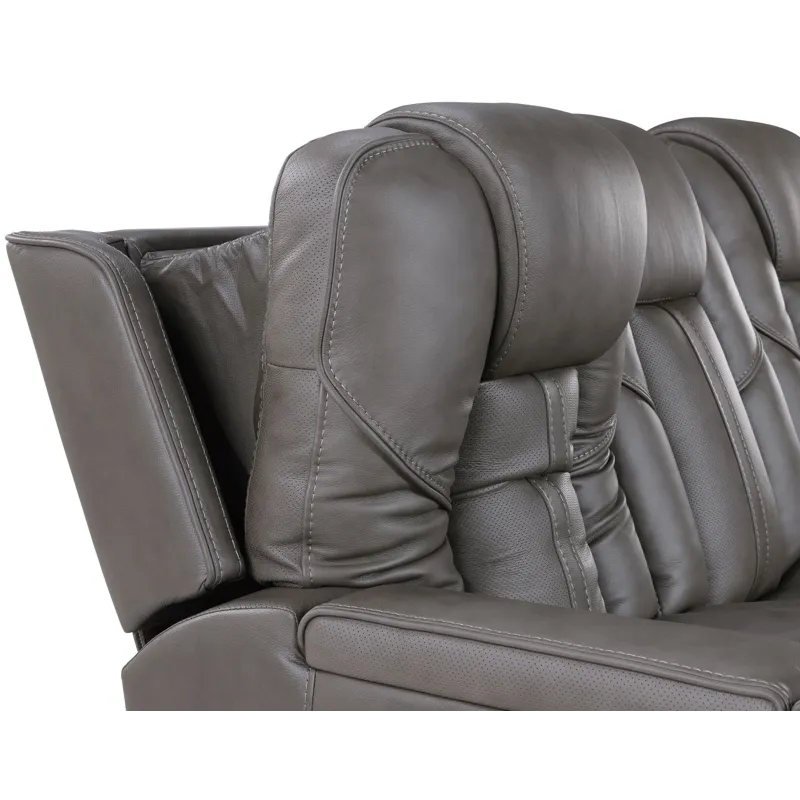 Daniel Triple Power Leather Theatre Recliner