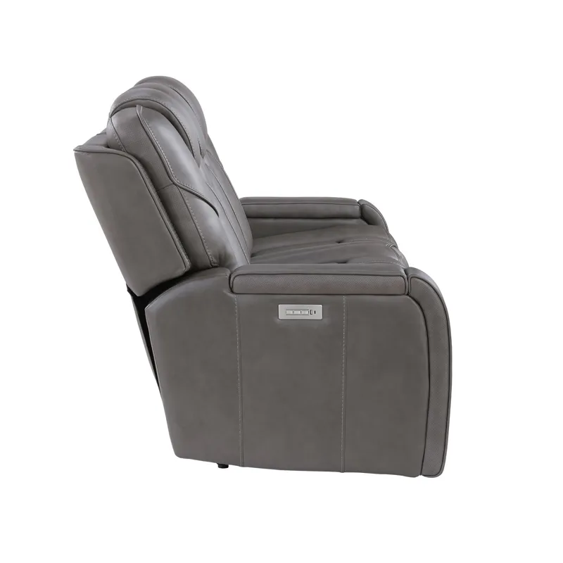 Daniel Triple Power Leather Theater Sofa