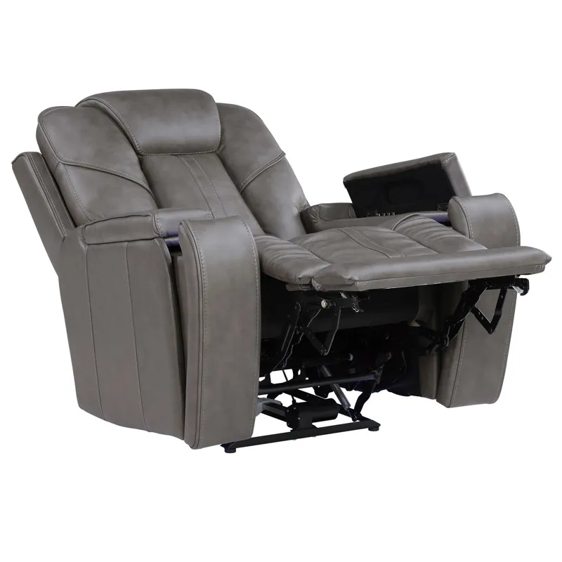 Daniel Triple Power Leather Theatre Recliner