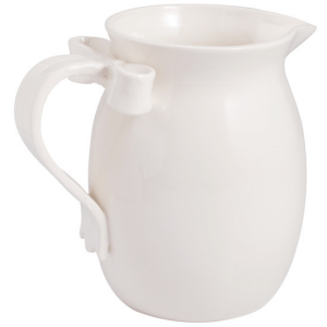 WHITE BOW PITCHER
