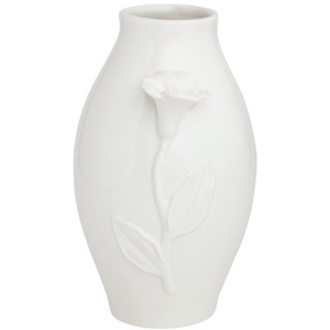 7.5'' White Flower Vase