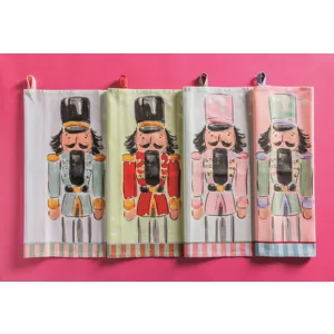 Red Nutcracker Hand Towel