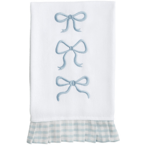 3 BOW PLEATED EDGE TOWEL