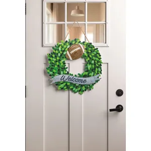 Welcome Tin Wreath