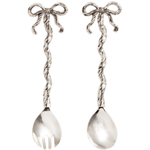 Silver Bow Serving Utensil Set