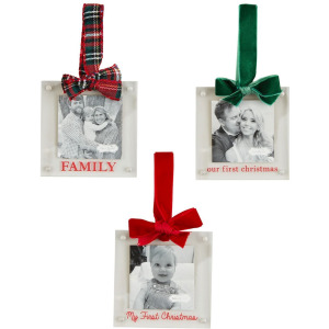 ASRTD ARYLIC XMAS ORNAMENTS**