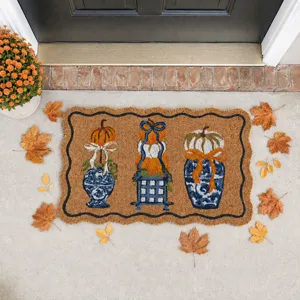 Pumpkin Topiary Doormat