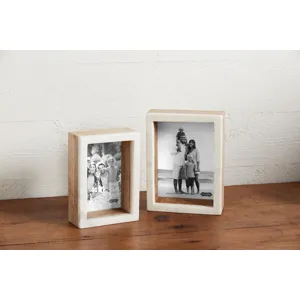 4X6 Wood Marble Shadow Frame