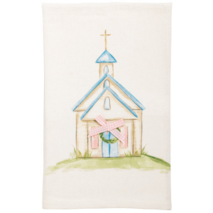 CHURCH TOWEL WITH BOW