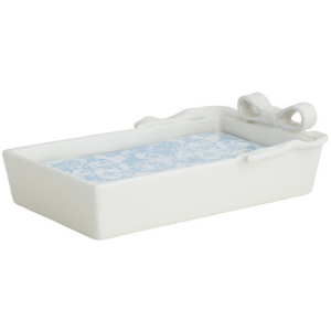 White Bow Napkin Holder