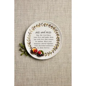 Mr And Mrs Bless Plate