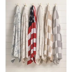 Americana Flag Chenille Throw