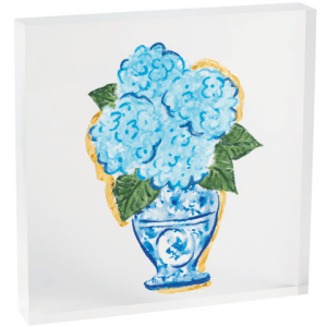 BLUE HYDRAGEA ACRYLIC PLAQUE