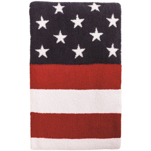 Americana Flag Chenille Throw