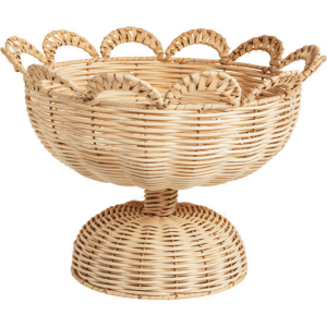 Wicker Pedestal Basket
