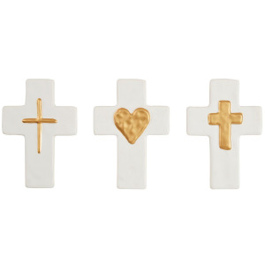 ASRT LAYERED GOLD CROSS