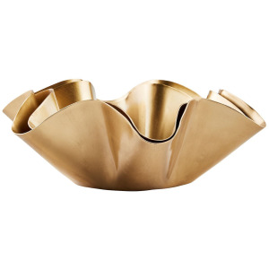 Asrt Brass Ruffle Bowl M2