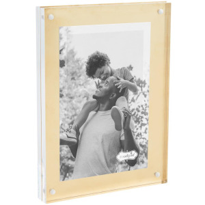4X6 BRASS ACRYLIC FRAME