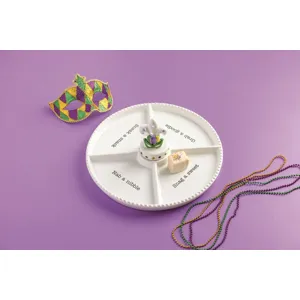 Mardi Gras Light-Upholstered Sitter