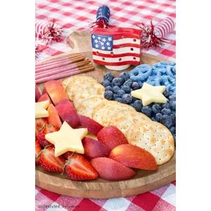 American Flag Light-Upholstered Sitter