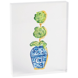 SINGLE TOPIARY ACRYLIC PLAQUE