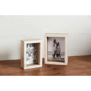 4X6 Wood Marble Shadow Frame