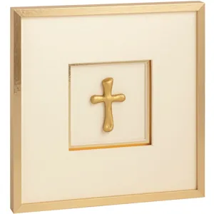 Gold Cross Framed Art