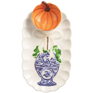 Pumpkin Topiary Tray & Tidbit
