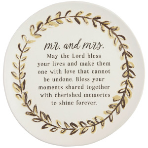 Mr And Mrs Bless Plate