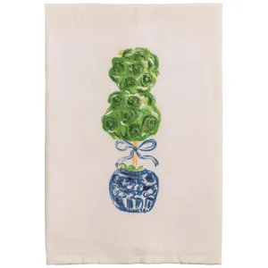 Painted Single Topiary Towel