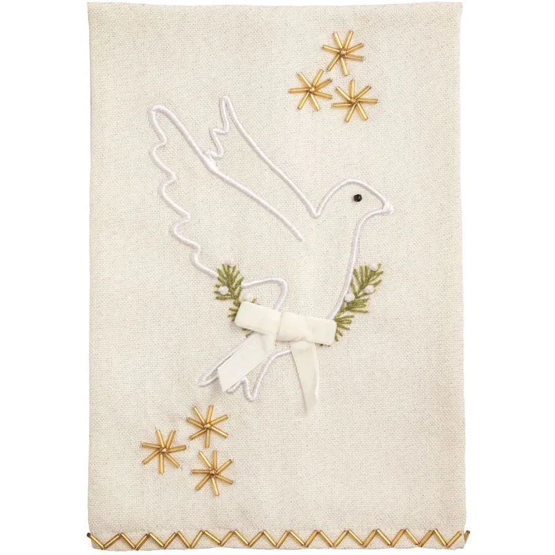 Dove Embroidery Towel