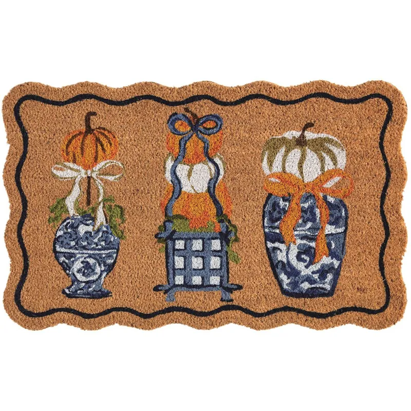 Pumpkin Topiary Doormat