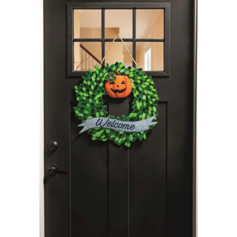 Welcome Tin Wreath