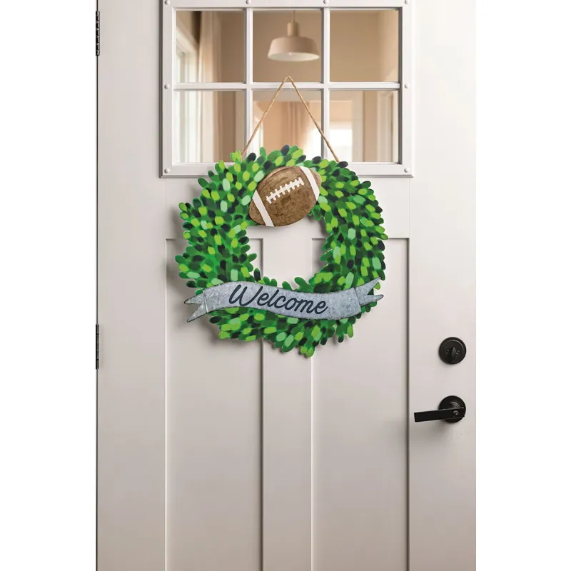 Welcome Tin Wreath