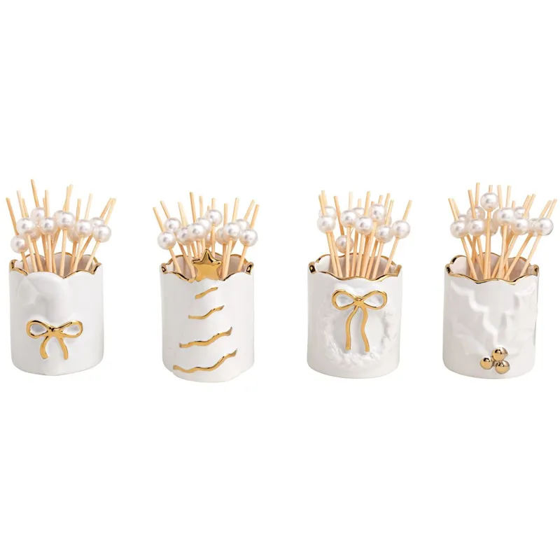 Gold Edgetoothpick Holders
