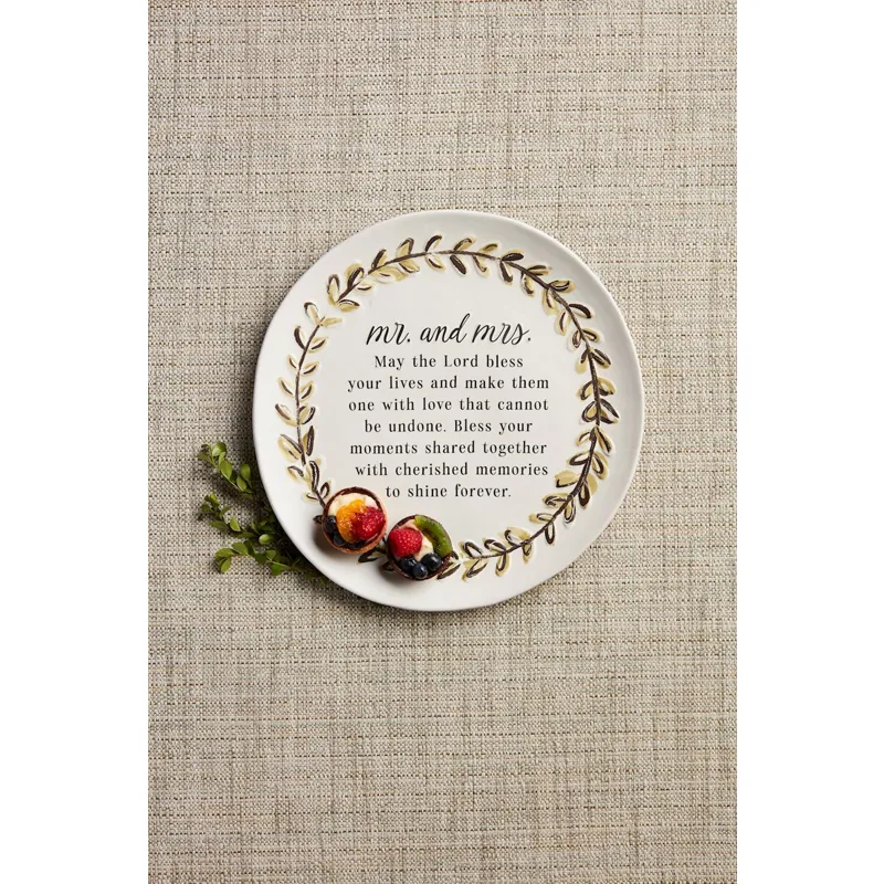 Mr And Mrs Bless Plate