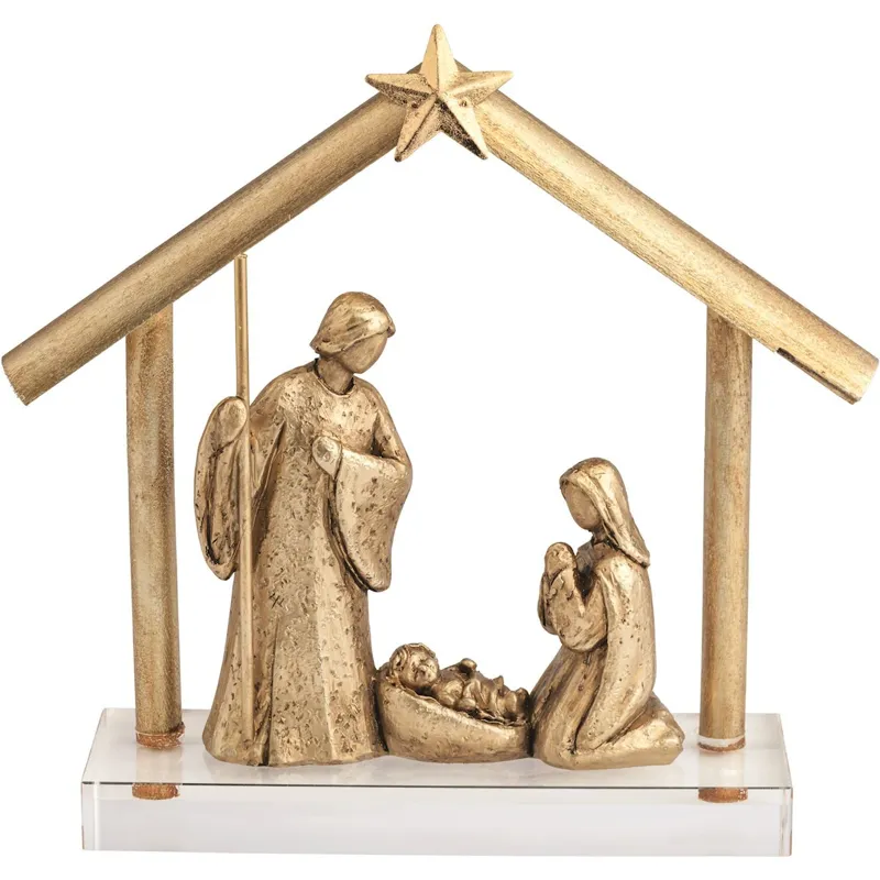 Gold Nativity Display