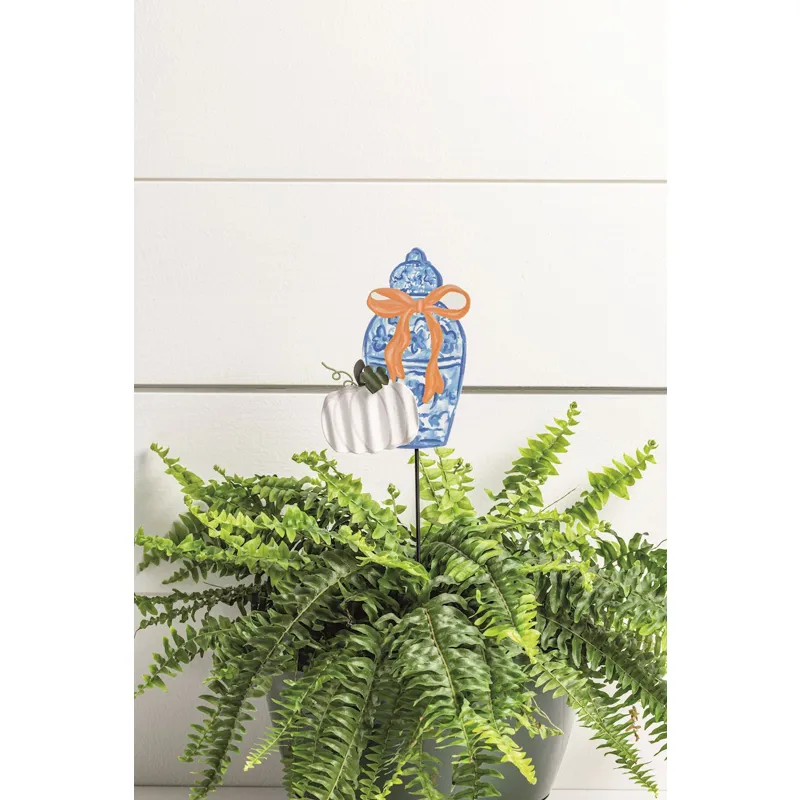Pumpkin Topiary Garden Stakes
