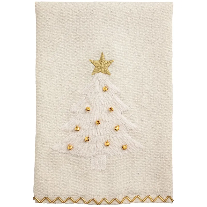 Tree Embroidery Towel