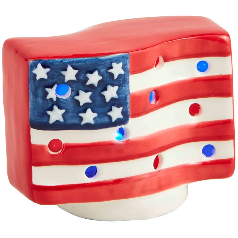 American Flag Light-Upholstered Sitter