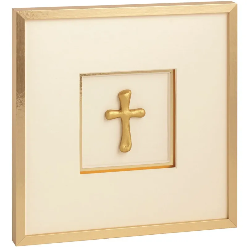Gold Cross Framed Art