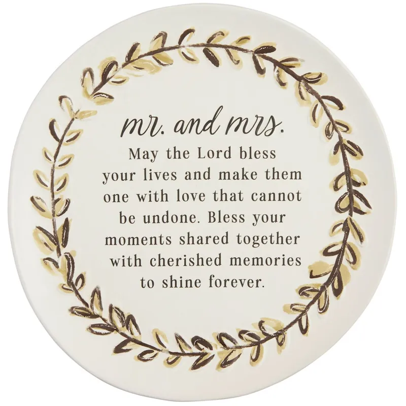 Mr And Mrs Bless Plate
