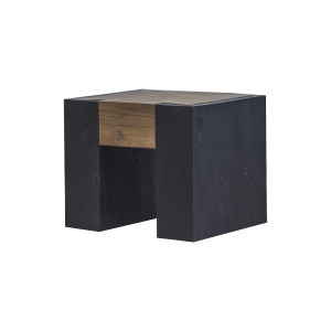 LISBON BLK/PINE END TABLE