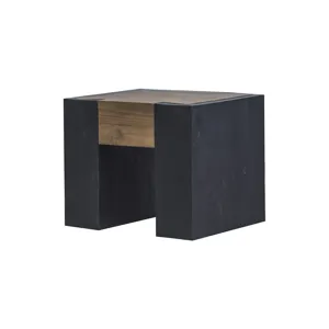 LISBON BLK/PINE END TABLE