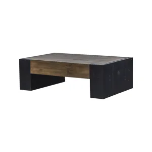 LISBON BLK/PINE COCKTAIL TABLE