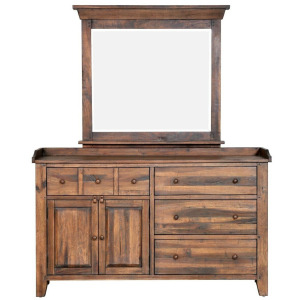Darrington 2 Door 4 Drawer Dresser & Mirror