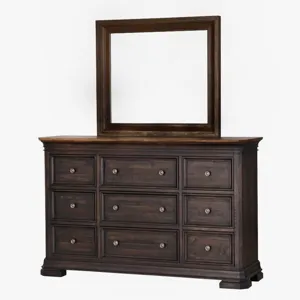 Grand Louie 9 Drawer Dresser &amp; Mirror