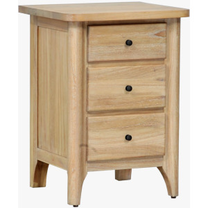 Aria Bedroom 3 Drawer Night Stand (Small)